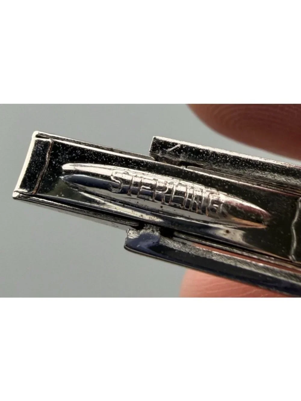 Vintage Cufflinks Sterling & Silver Tone Tie Bar Links Lot Tested Mixed Metal